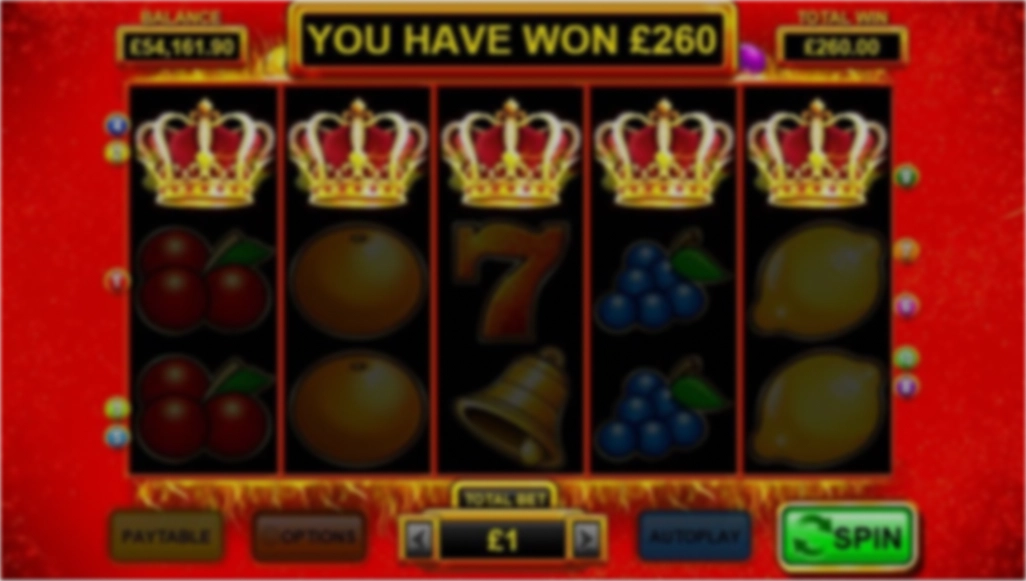 Super Hot Fruit οθόνη κέρδους κουλοχέρη