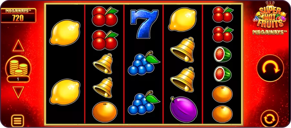 Super Hot Fruit κλασικός κουλοχέρης φρούτων με σύμβολα